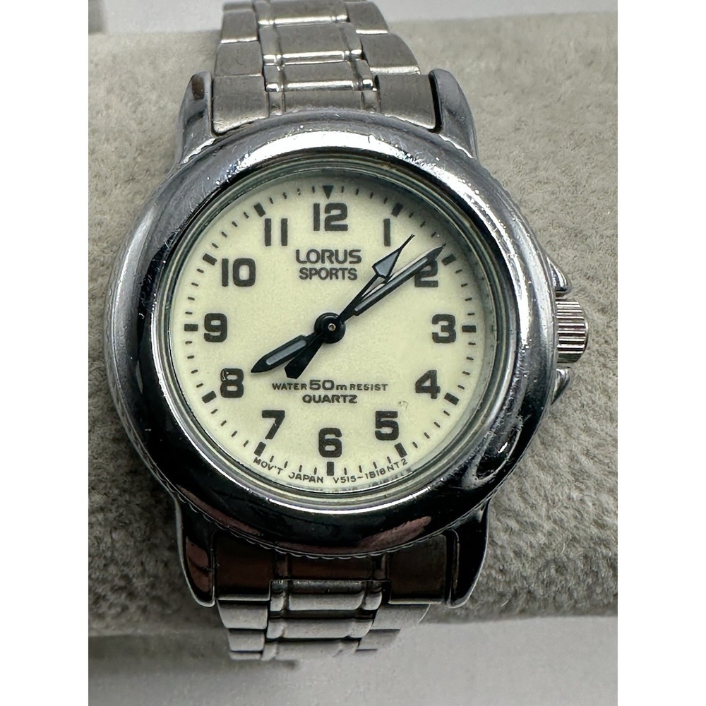 Lorus Sports V515-6C90‎ Ladies Watch New Battery 28MM 7" J97